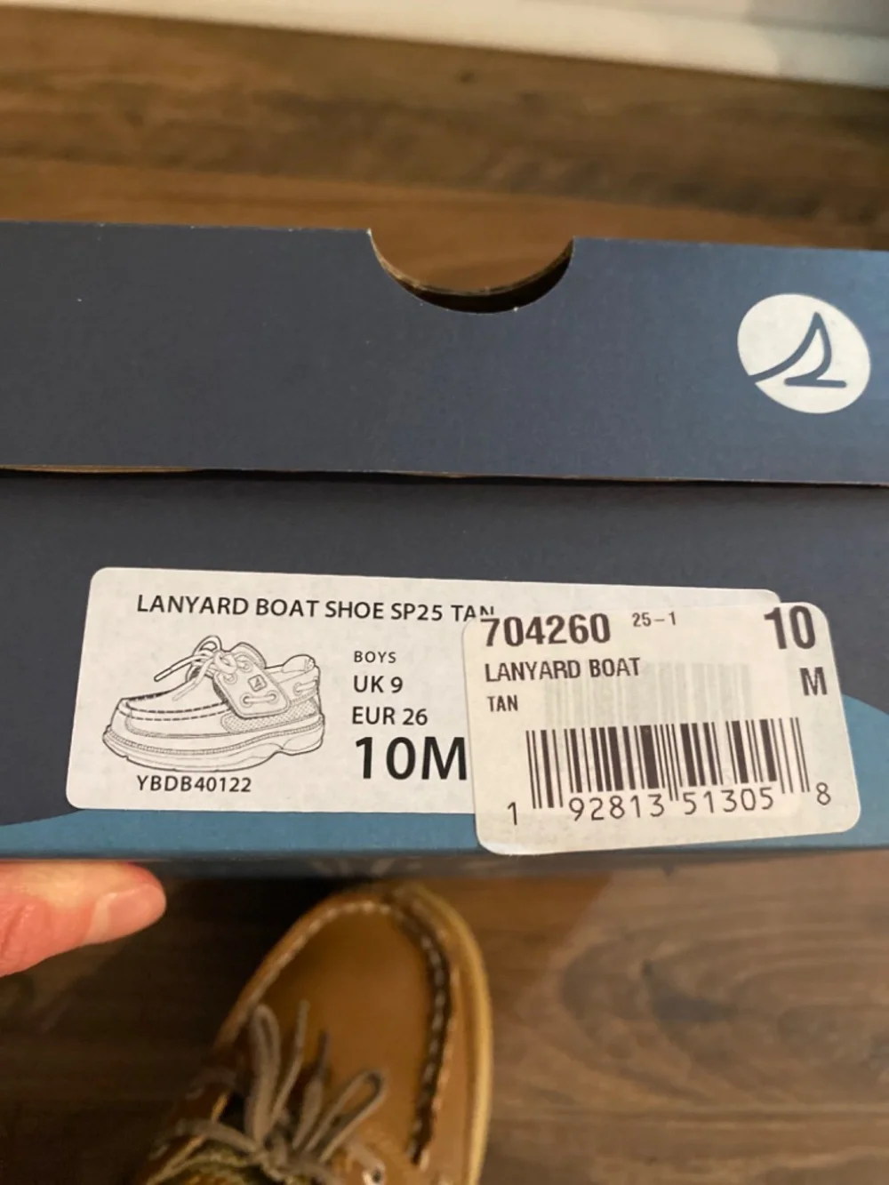Sperry lanyard boat shoe size 10